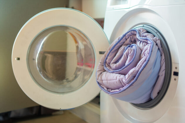 Cool weather laundry demand in healthcare facilities